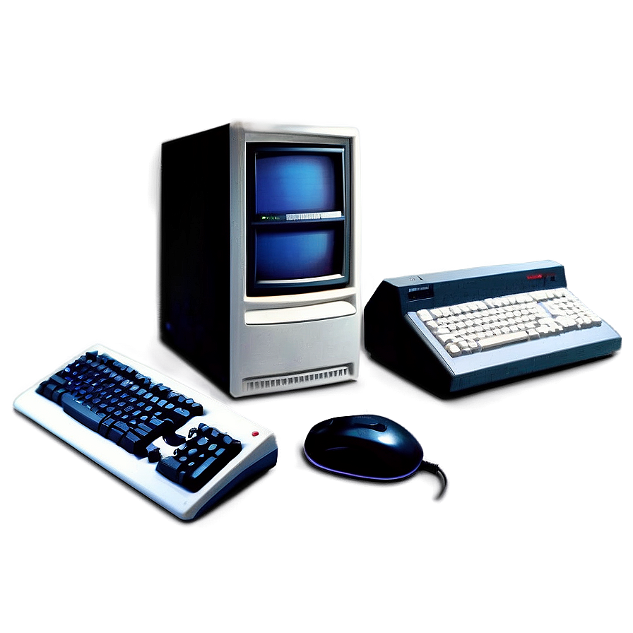 Old School 90s Computer Setup Png 70