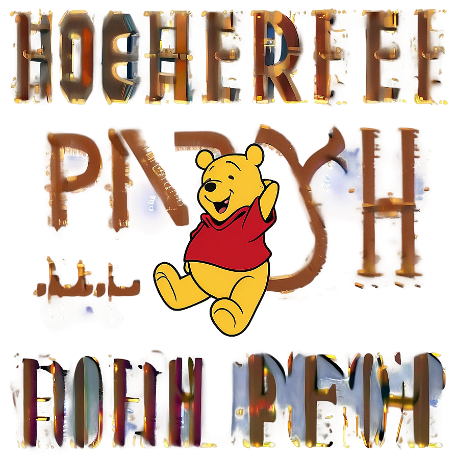 Old School Pooh Artwork Png 41