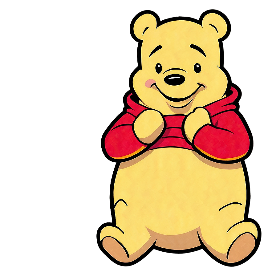 Old School Pooh Artwork Png Odp