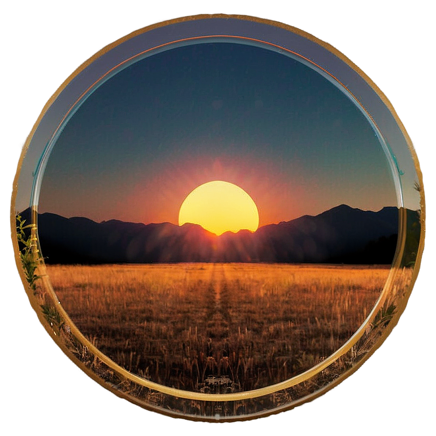 Old-school Sunset Glow Png 74