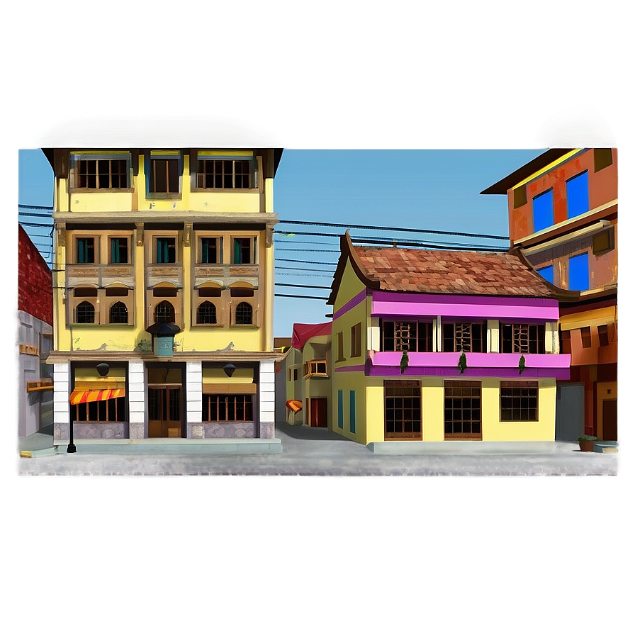 Old Town City Street Png Sly