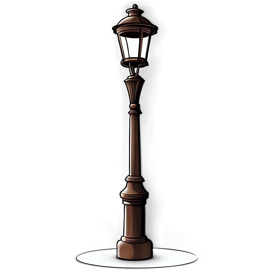 Old Town Gas Light Post Png Bya20