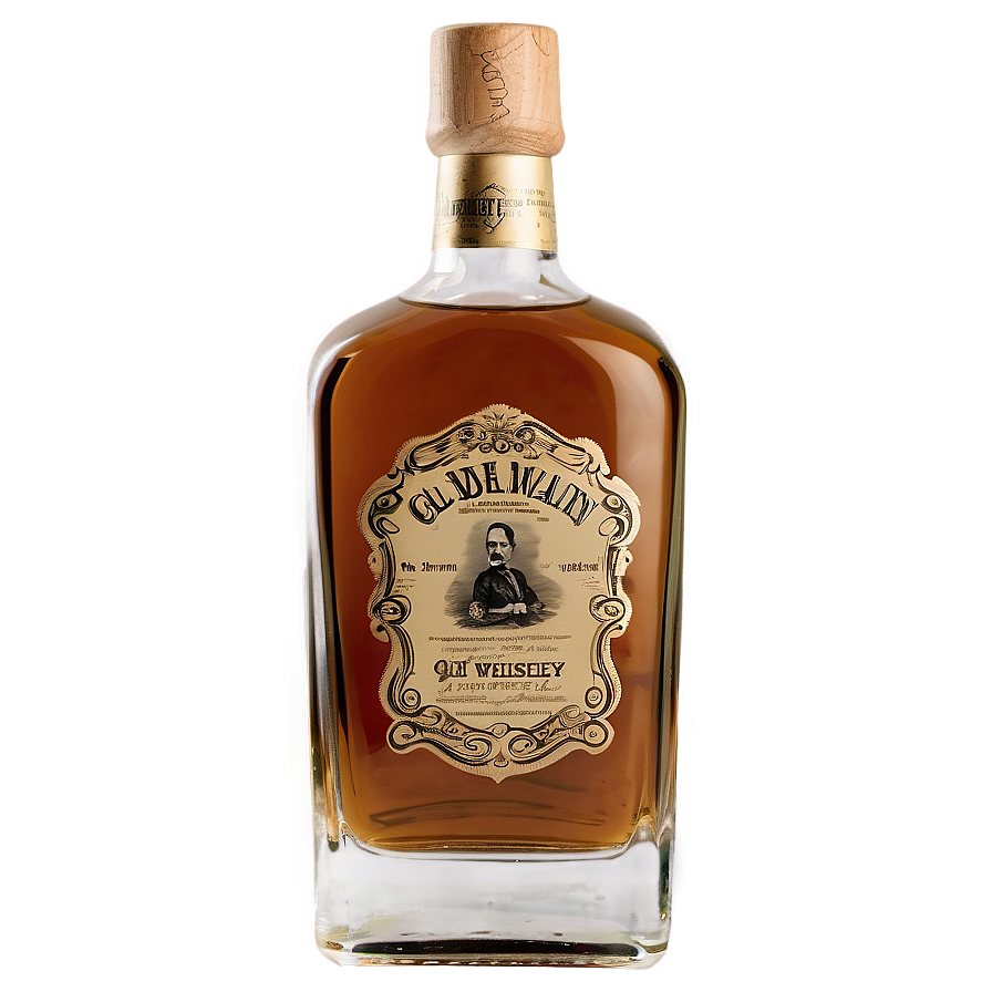 Old Whiskey Bottle Png 06212024