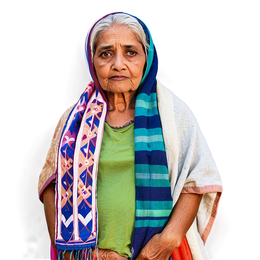 Old Woman With Shawl Png 50