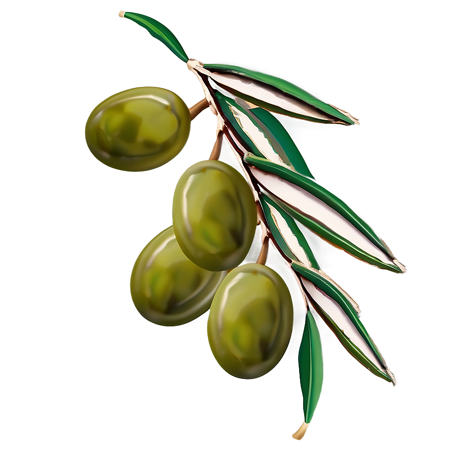 Olive Branch Garland Png Myg7