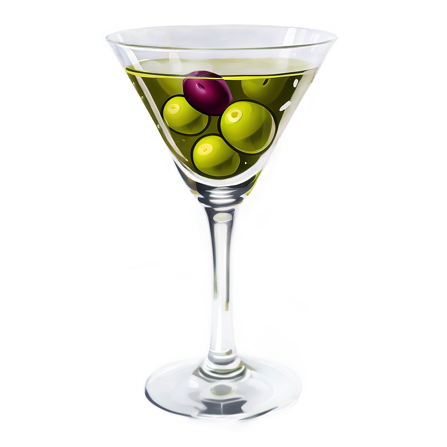 Olive Martini Glass Png 05242024