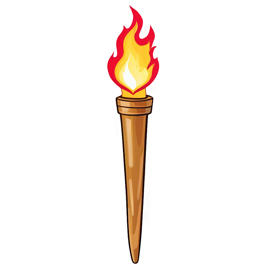 Olympic Torch Colorful Illustration Png Whf56