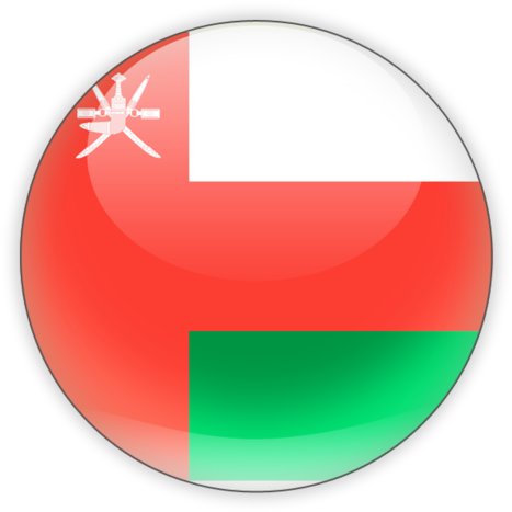 Oman Flag Button Graphic