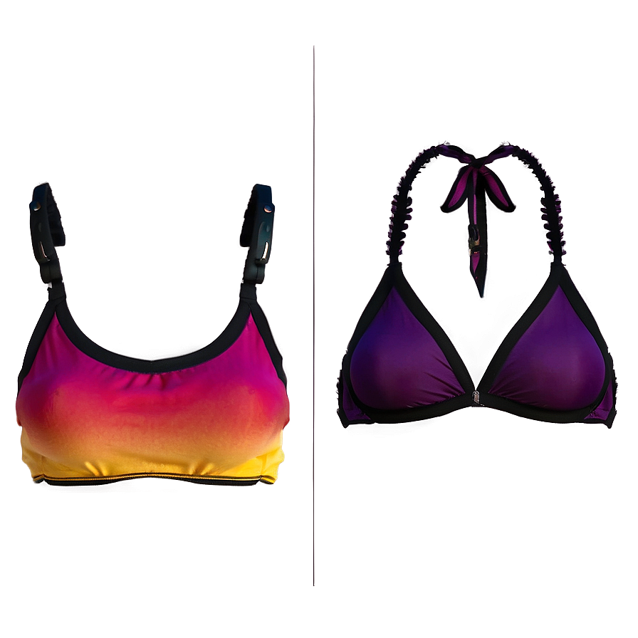 Ombre Bikini Top Png 06132024