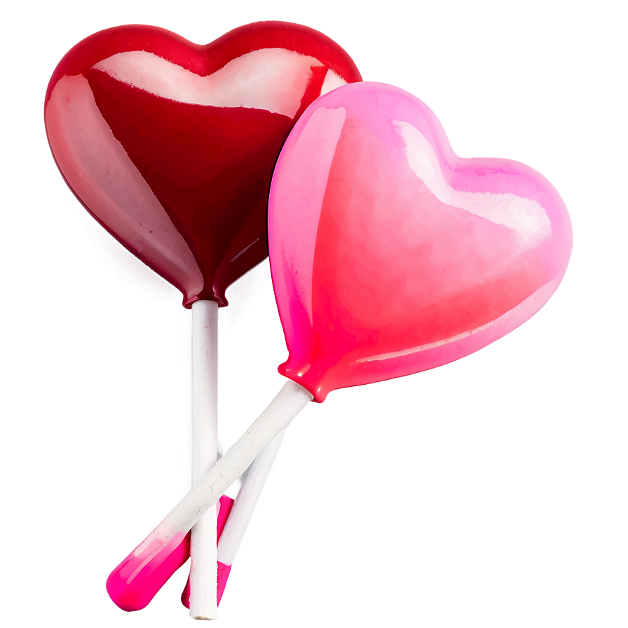 Ombré Heart Lollipop Png Dyw