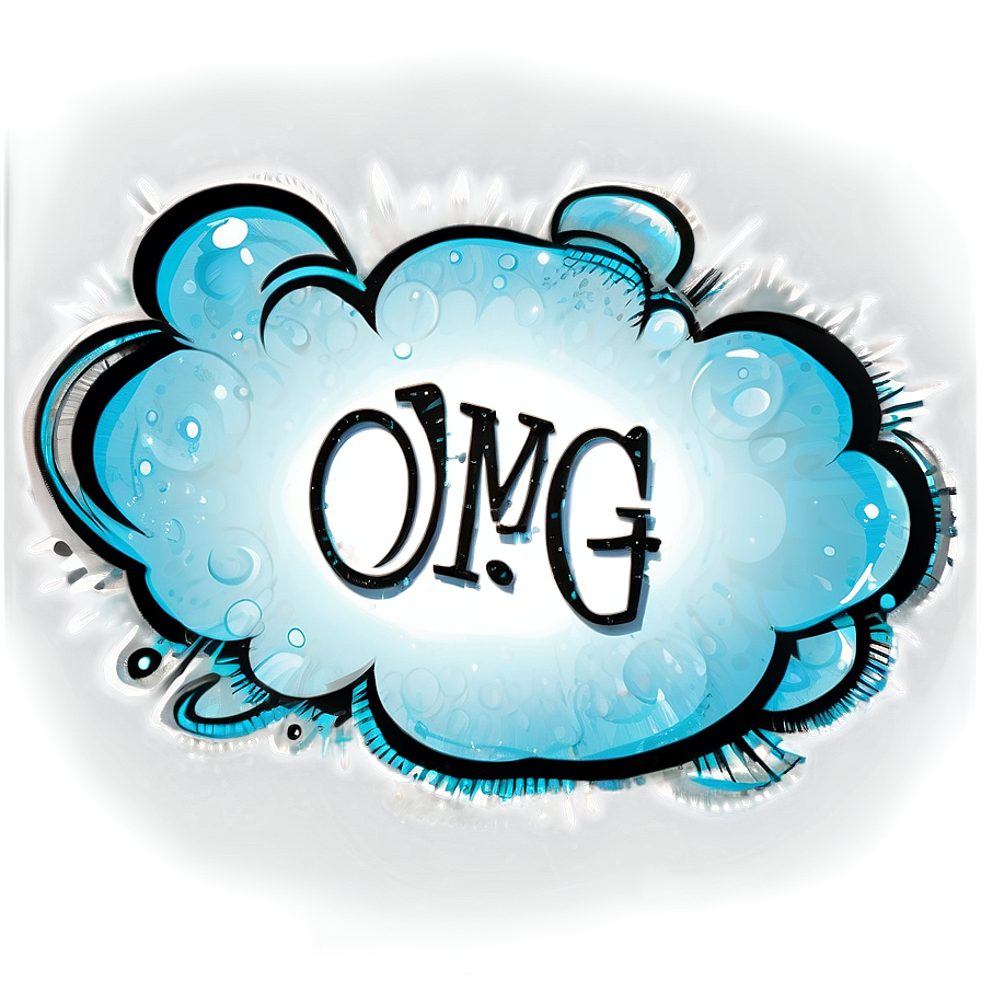 Omg Text Bubble Png Leo