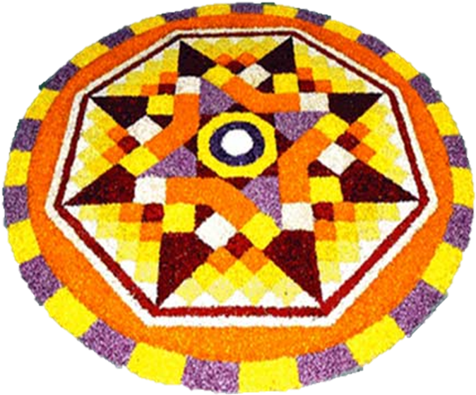 Onam Festival Floral Carpet