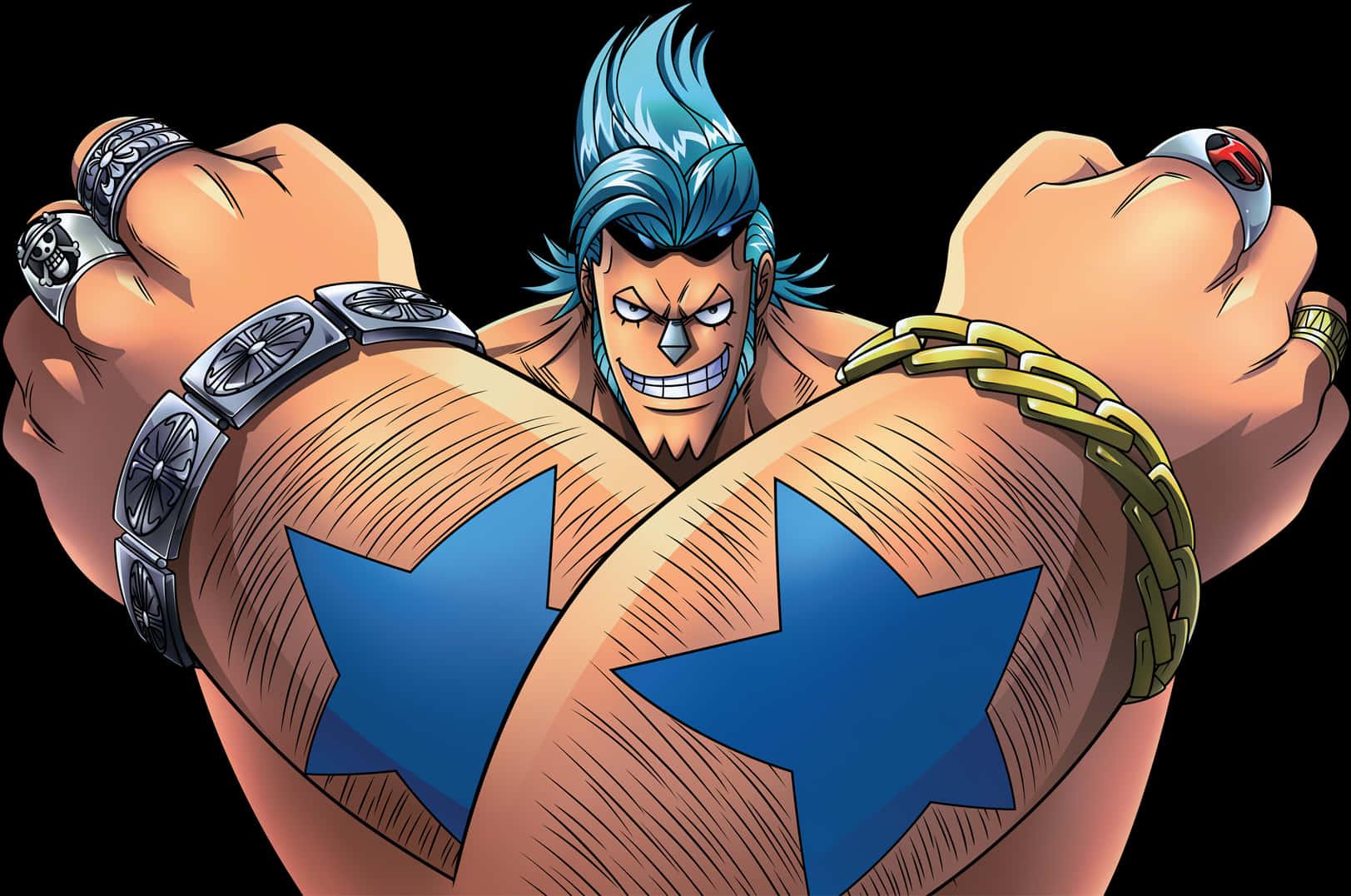 One Piece Character Franky Pose