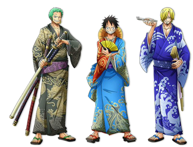 One Piece Charactersin Kimonos