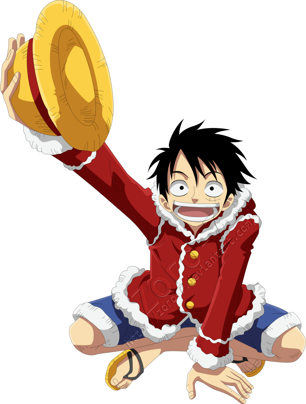 One Piece Luffy Excited Pose