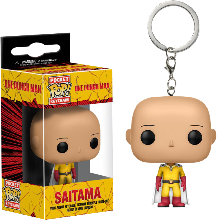 One Punch Man Saitama Keychain