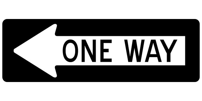 One Way Sign Arrow Direction