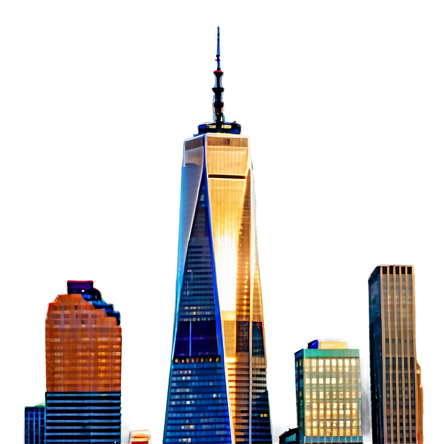 One World Trade Center Golden Hour Png Ysk