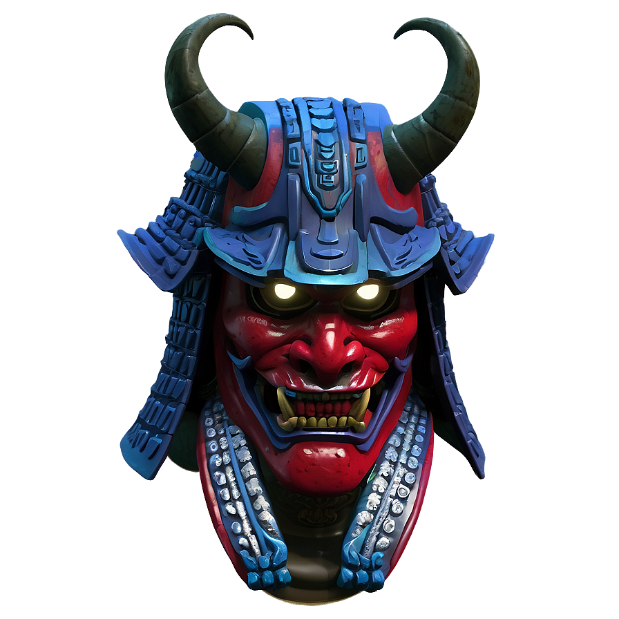 Oni Samurai Helmet Png Psg71