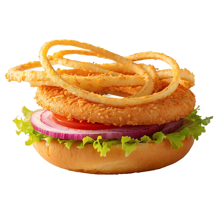 Onion Ring Burger Png Ltv36