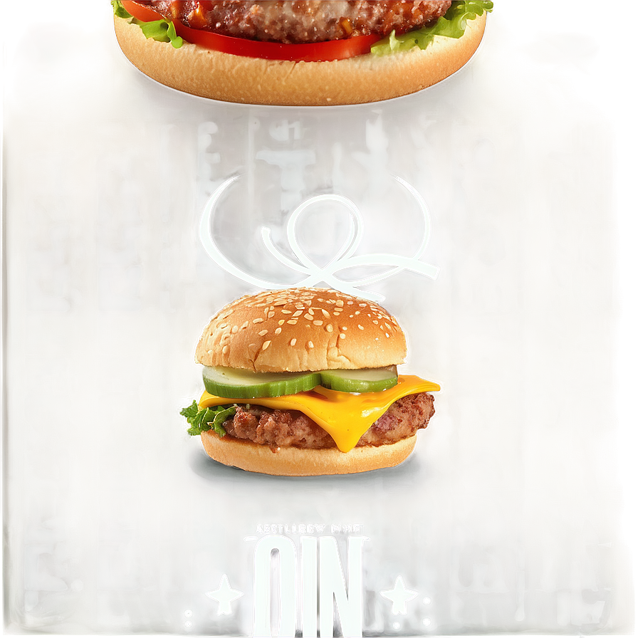 Onion Ring Burger Png Qqt77