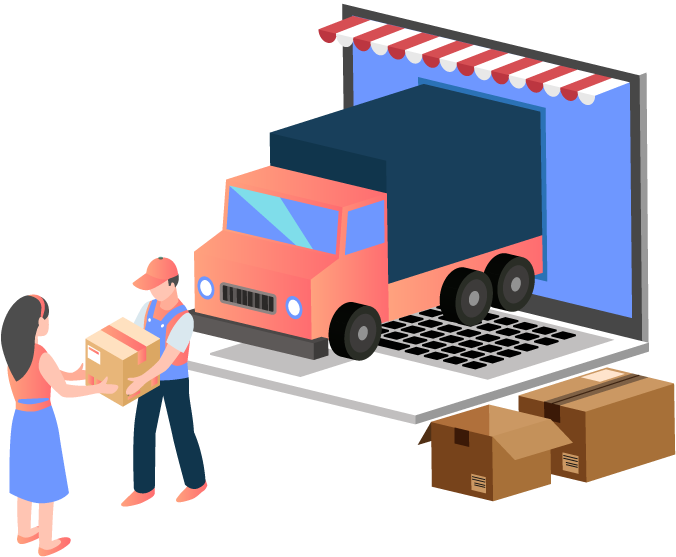 Online Delivery Concept Illustration