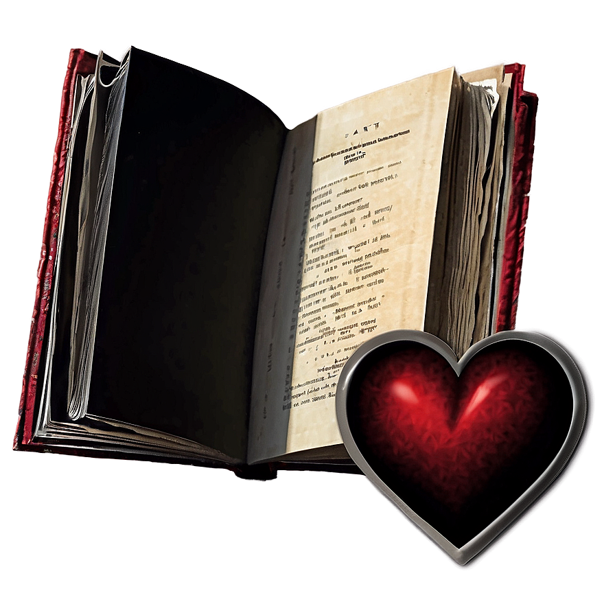 Open Book And Heart Png Jvy