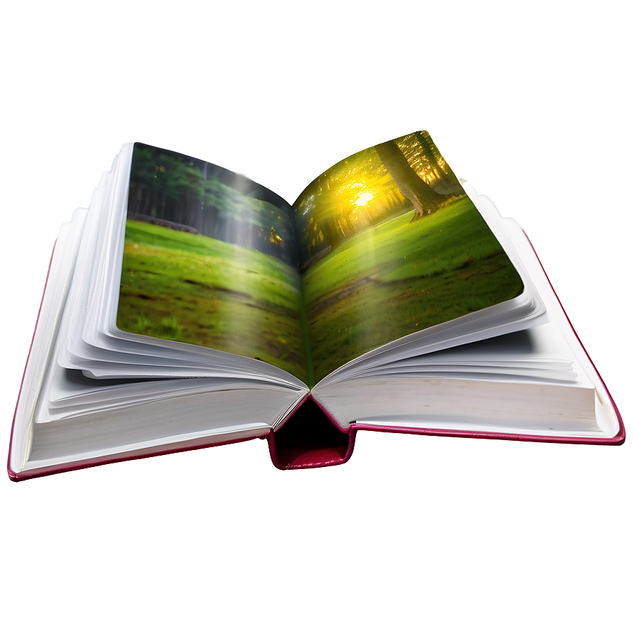 Open Book In Nature Png 05232024