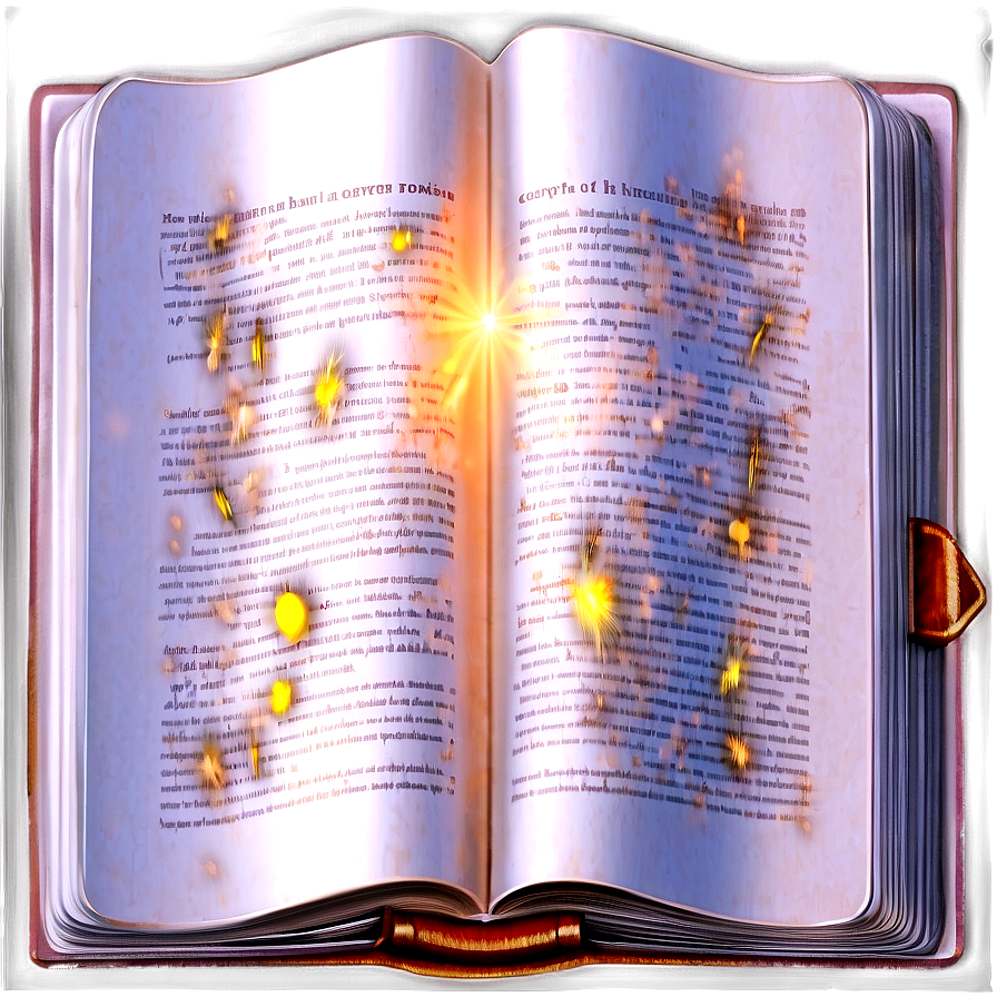 Open Book With Light Png 21