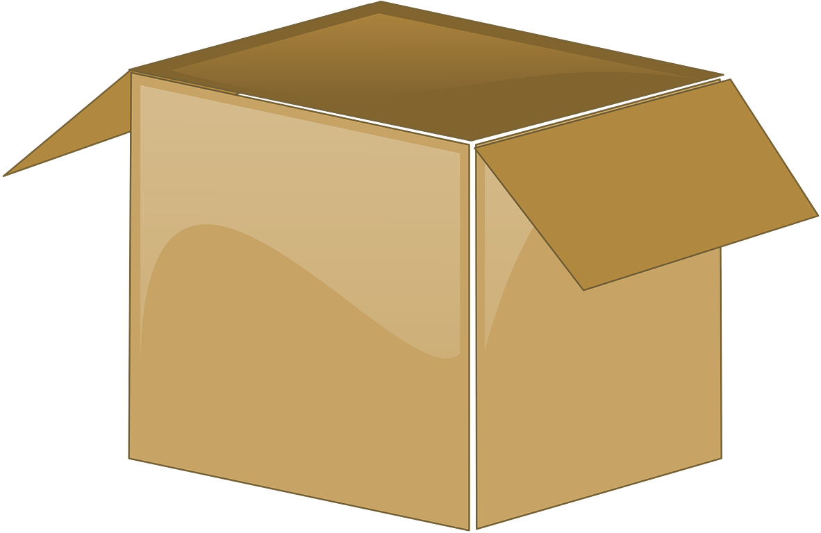 Open Cardboard Box Illustration