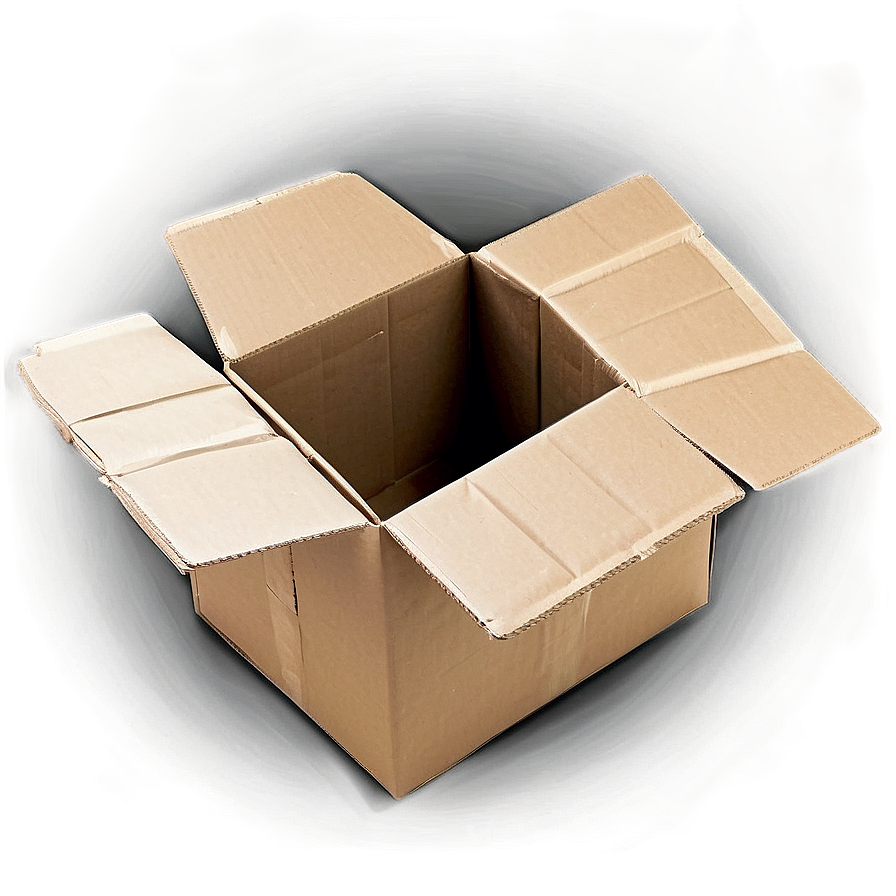 Open Cardboard Box Top View Png Kys36