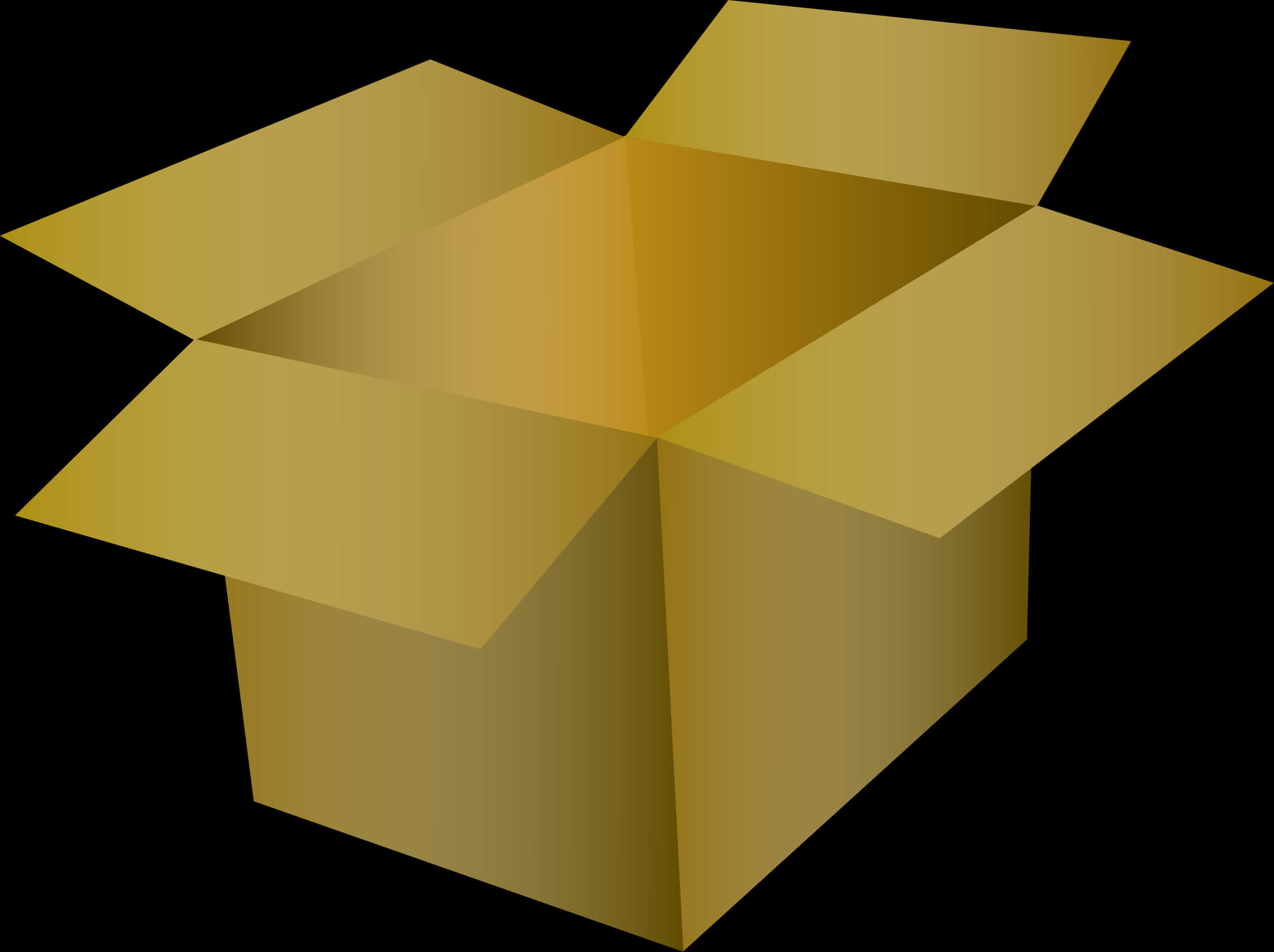 Open Cardboard Box Vector