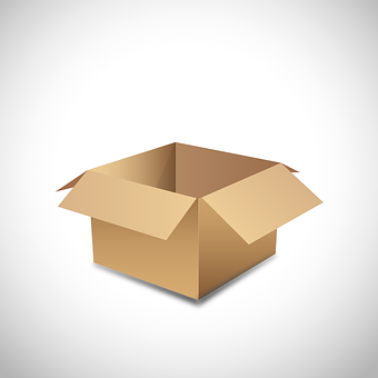 Open Cardboard Box Vector