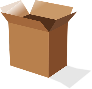 Open Cardboard Box Vector