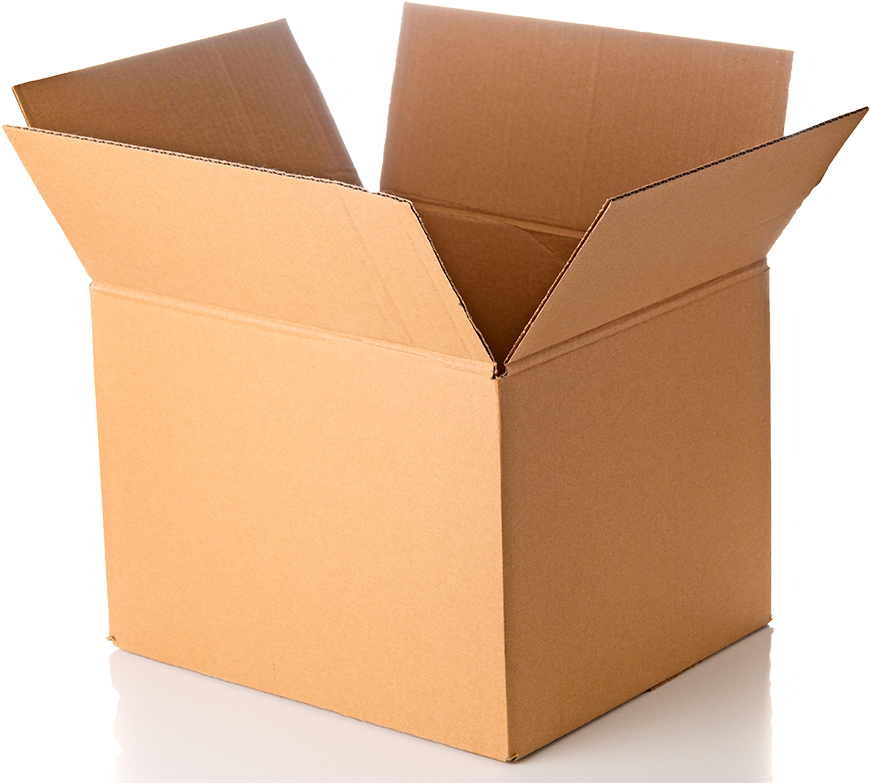 Open Cardboard Shipping Box