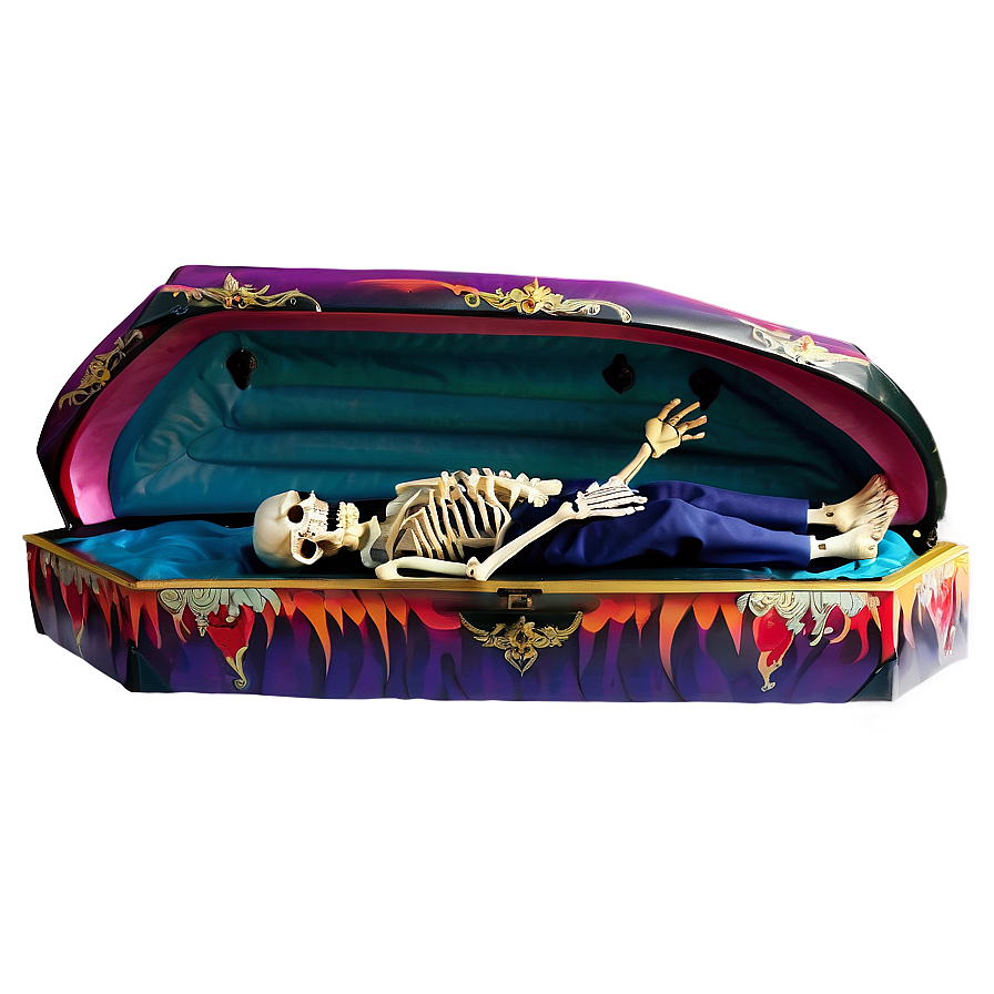 Open Coffin With Skeleton Png 42