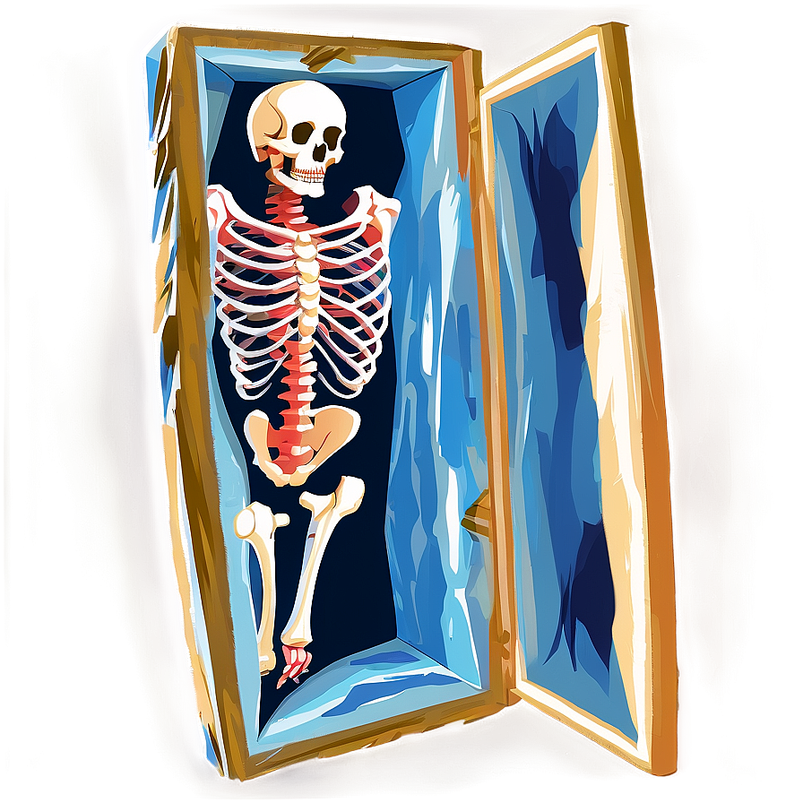 Open Coffin With Skeleton Png 9