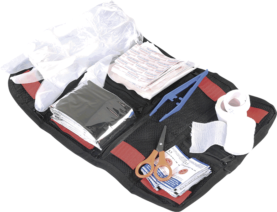 Open First Aid Kit Contents