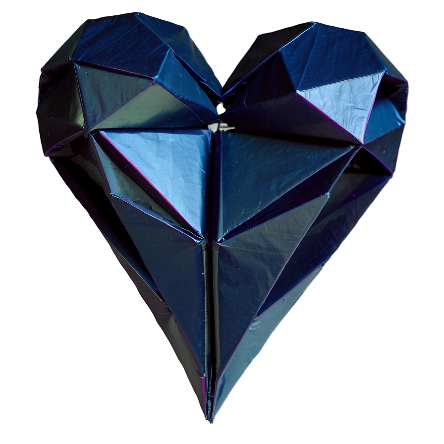 Open Heart In Origami Style Png Tvu