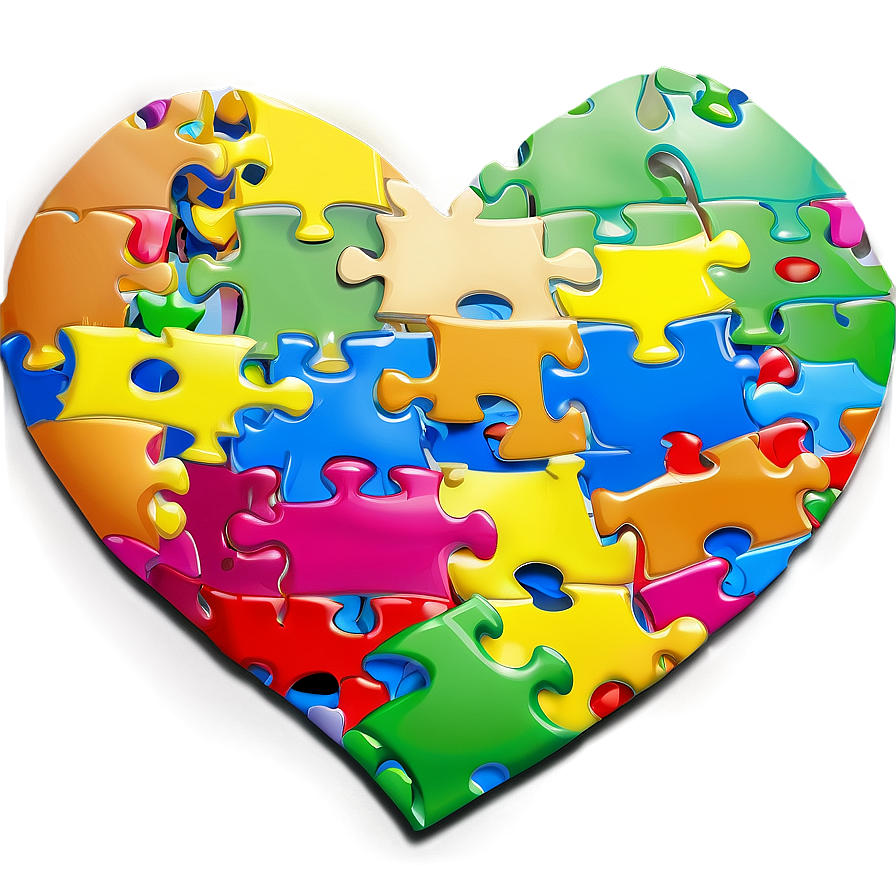 Open Heart With Puzzle Pieces Png 15