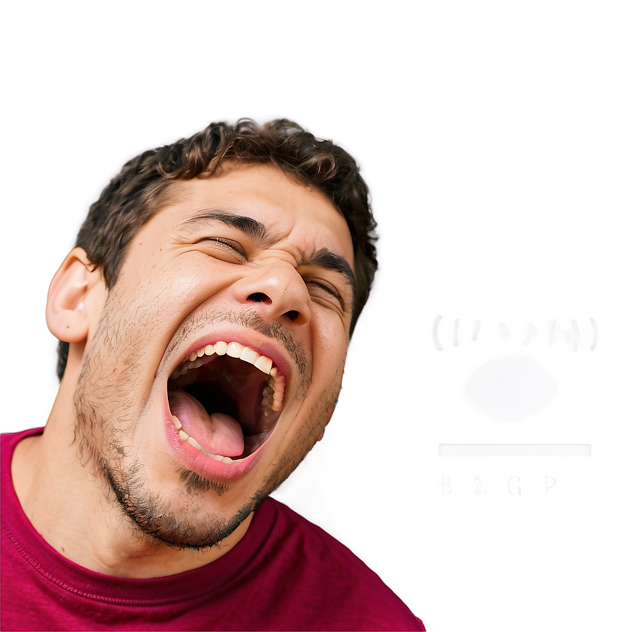 Open Mouth Laughing Hard Png 06212024