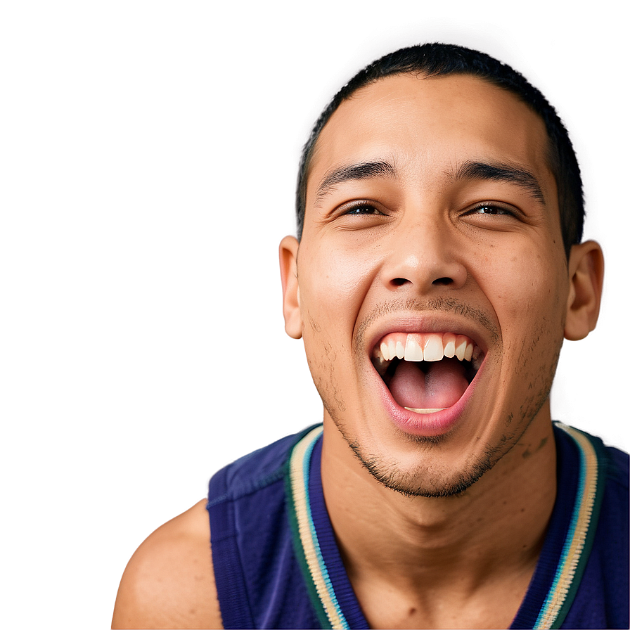 Open Mouth Laughing Hard Png 7