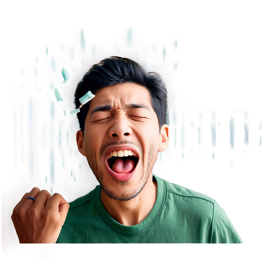 Open Mouth Sneezing Cartoon Png 31