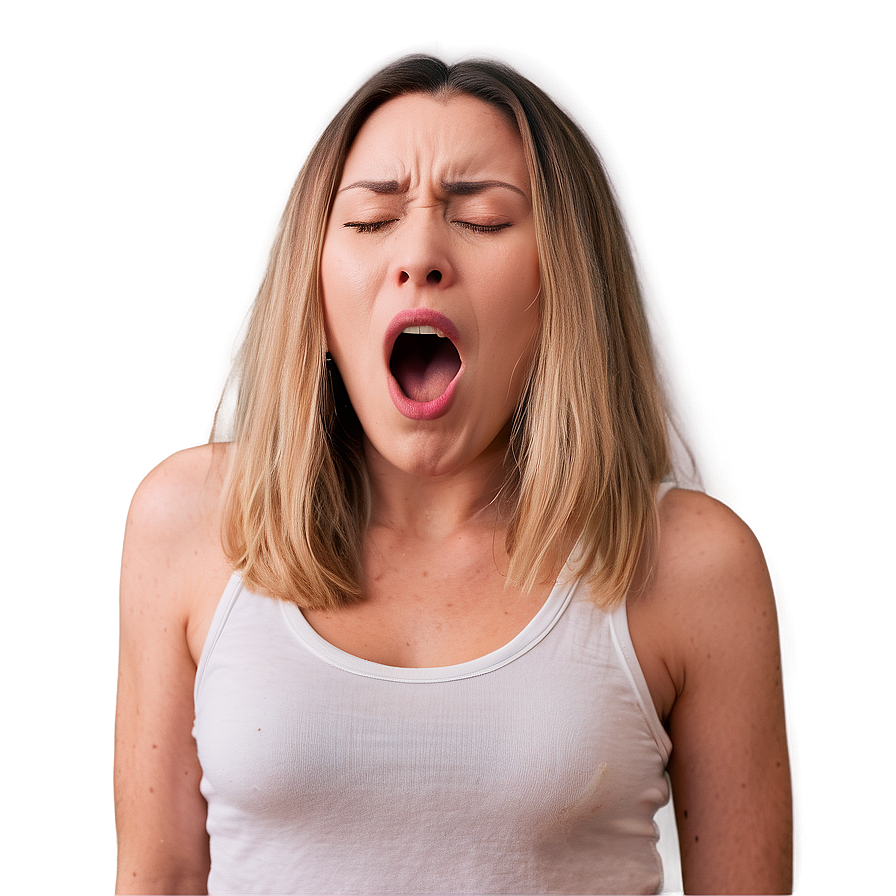 Open Mouth Tired Yawn Png Aqn40