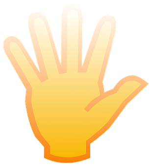 Open Palm Hand Icon