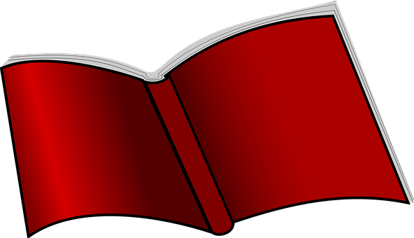 Open Red Book Vector