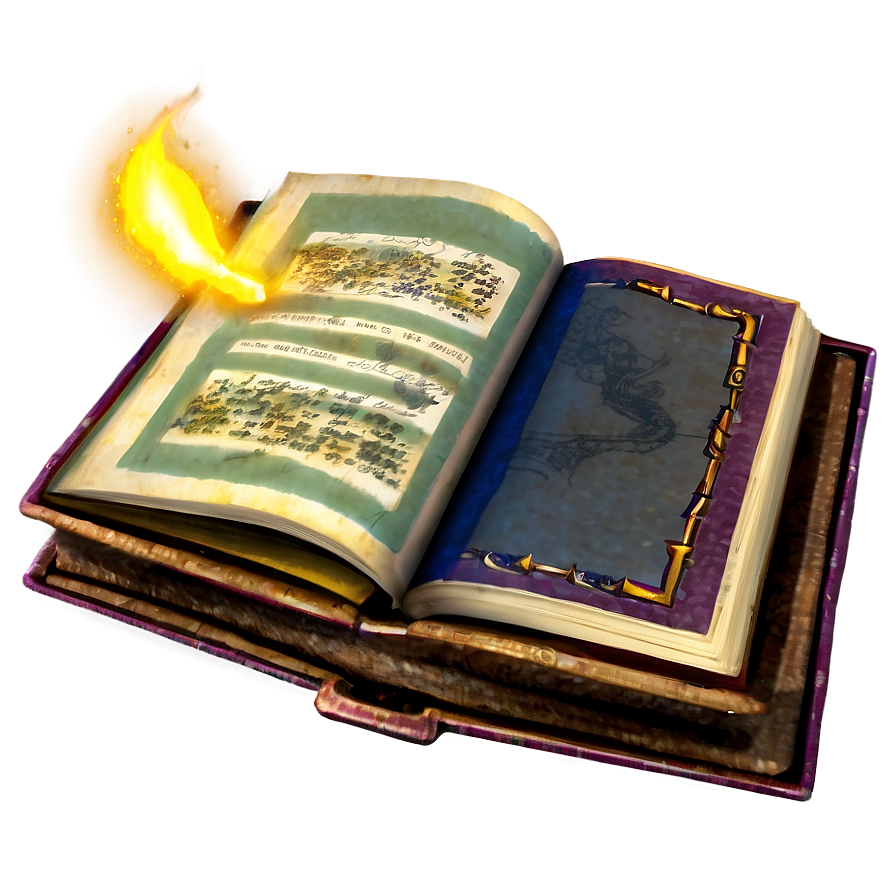 Open Spell Book Png 97