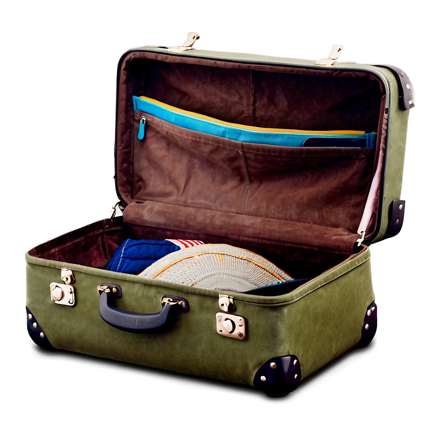 Open Suitcase For Adventure Png Lne