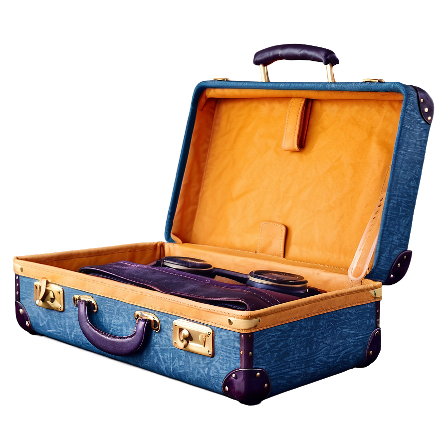 Open Suitcase With Camera Png Gpk