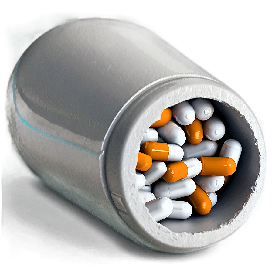 Open White Capsule Png Xwj